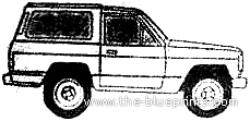 Nissan Patrol 2-Door (1980) - Nissan - drawings, dimensions, pictures of the car