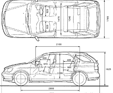 Nissan Rnessa (2001) - Nissan - drawings, dimensions, pictures of the car