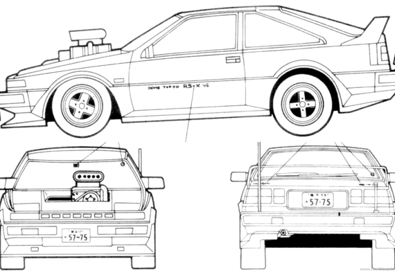 Nissan Silvia (S12) Hot Rod Custom - Ниссан - чертежи, габариты, рисунки автомобиля