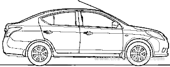 Nissan Sunny India (2011) - Nissan - drawings, dimensions, pictures of the car