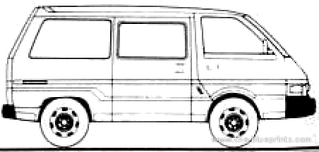 Nissan Vanette (1998) - Ниссан - чертежи, габариты, рисунки автомобиля