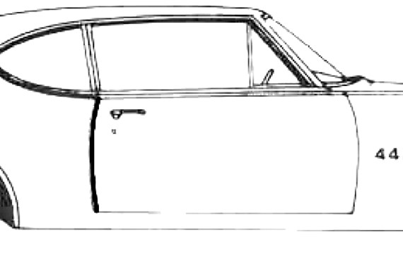 Oldsmobile 442 2-Door Hardtop (1969) - Олдсмобиль - чертежи, габариты, рисунки автомобиля