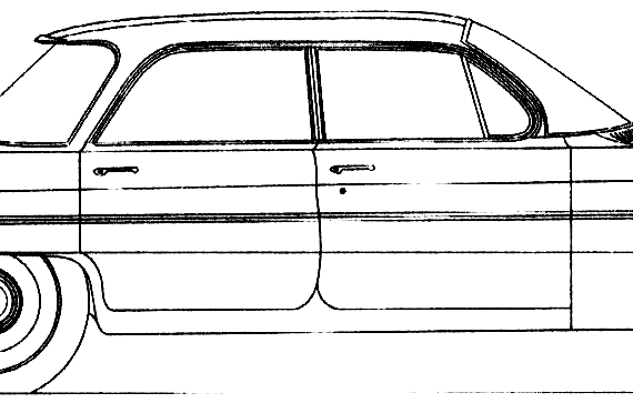 Oldsmobile 88 4-Door Sedan (1961) - Олдсмобиль - чертежи, габариты, рисунки автомобиля