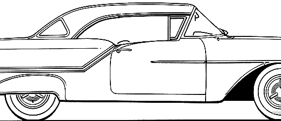 Oldsmobile 88 Hardtop Coupe (1957) - Oldsmobile - drawings, dimensions, pictures of the car