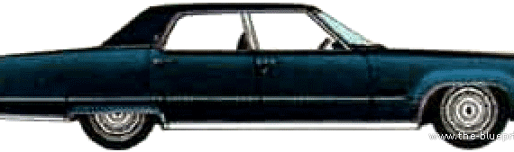 Oldsmobile 98 Town Sedan (1970) - Олдсмобиль - чертежи, габариты, рисунки автомобиля