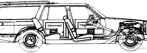 Oldsmobile Custom Cruiser (1980) - Олдсмобиль - чертежи, габариты, рисунки автомобиля