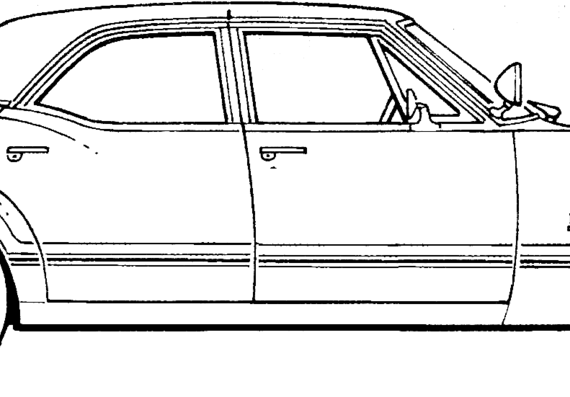 Oldsmobile Delta 88 4-Door Sedan (1967) - Oldsmobile - drawings, dimensions, pictures of the car