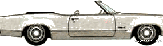Oldsmobile Delta 88 Convertible (1970) - Oldsmobile - drawings, dimensions, pictures of the car