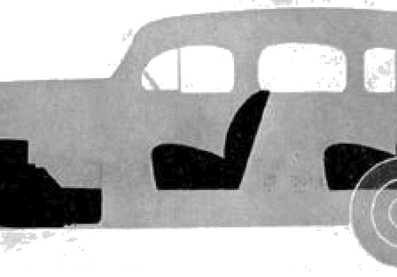 Oldsmobile Eight 4-Door Sedan (1936) - Oldsmobile - drawings, dimensions, pictures of the car