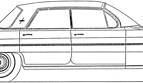 Oldsmobile Super 88 Holiday Sedan (1961) - Олдсмобиль - чертежи, габариты, рисунки автомобиля