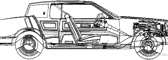 Oldsmobile Toronado (1980) - Олдсмобиль - чертежи, габариты, рисунки автомобиля