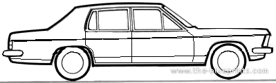 Opel Admiral A - Опель - чертежи, габариты, рисунки автомобиля