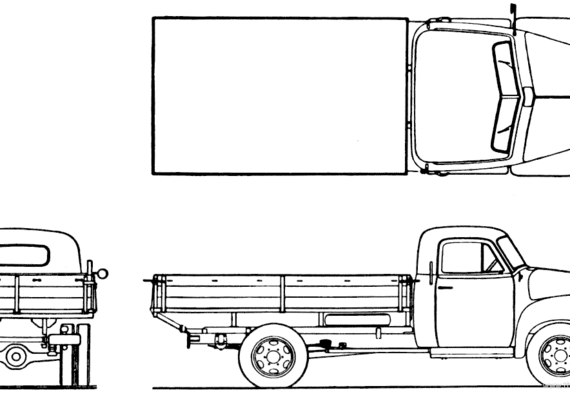 Opel Blizt 1.75T (1955) - Opel - drawings, dimensions, pictures of the car