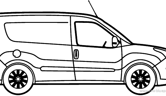 Opel Combo Van (2012) - Опель - чертежи, габариты, рисунки автомобиля