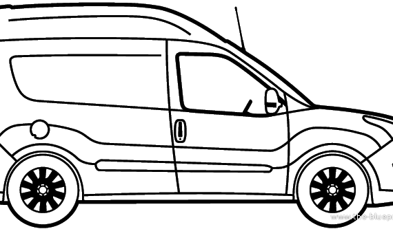 Opel Combo Van High Roof (2012) - Опель - чертежи, габариты, рисунки автомобиля
