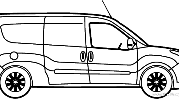Opel Combo Van LWB (2012) - Опель - чертежи, габариты, рисунки автомобиля