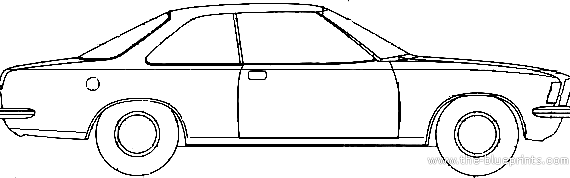 Opel Commodore B Coupe (1973) - Opel - drawings, dimensions, pictures of the car