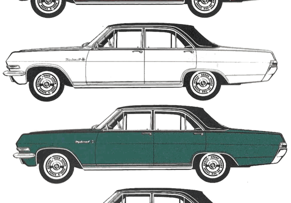 Opel Diplomat (1964) - Опель - чертежи, габариты, рисунки автомобиля