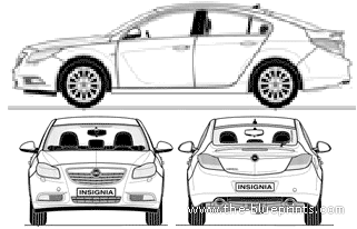Opel Insignia 5dr (2008) - Opel - drawings, dimensions, pictures of the car