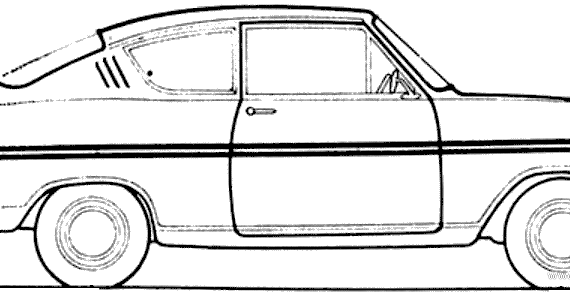 Opel Kadett B Rallye (1969) - Opel - drawings, dimensions, pictures of the car