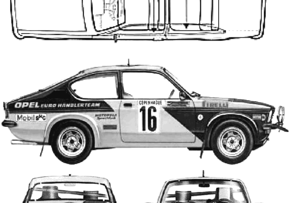 Opel Kadett C Coupe - Opel - drawings, dimensions, pictures of the car