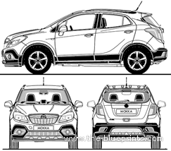 Opel Mokka (2012) - Opel - drawings, dimensions, pictures of the car