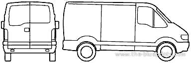 Opel Movano (2006) - Опель - чертежи, габариты, рисунки автомобиля