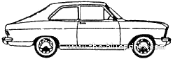 Opel Olympia Fastback 2-Door - Опель - чертежи, габариты, рисунки автомобиля