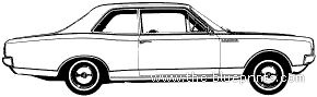 Opel Rekord B 2-Door (1969) - Опель - чертежи, габариты, рисунки автомобиля
