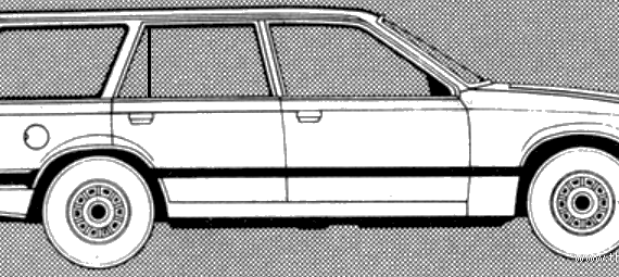 Opel Rekord E 2.0S Caravan (1981) - Opel - drawings, dimensions, pictures of the car