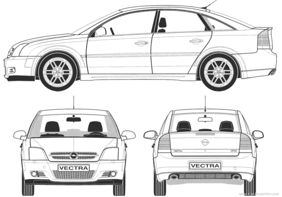 Opel Vectra GTS - Opel - drawings, dimensions, pictures of the car