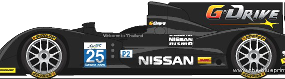 Oreaca 03-Nissan LM (2013) - Various cars - drawings, dimensions, pictures of the car