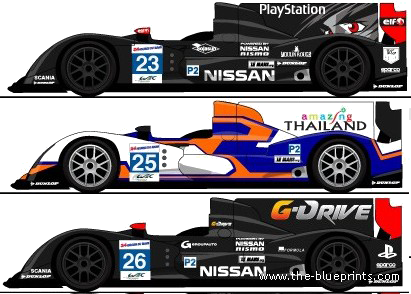 Oreca 03-Nissan LM (2012) - Various cars - drawings, dimensions, pictures of the car
