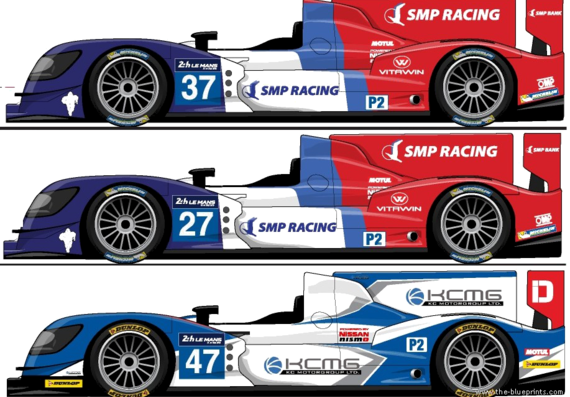 Oreca 03R -Nissan Le Mans (2014) - Different cars - drawings, dimensions, pictures of the car