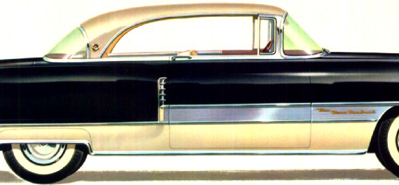 Packard 400 2-Door Hardtop (1955) - Разные автомобили - чертежи, габариты, рисунки автомобиля