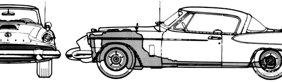 Packard Hawk (1958) - Разные автомобили - чертежи, габариты, рисунки автомобиля