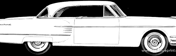 Packard Pacifiac 2-Door Hatdtop (1954) - Разные автомобили - чертежи, габариты, рисунки автомобиля