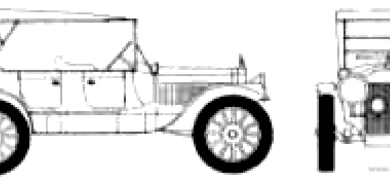 Packard Twin Six Touring Car (1916) - Different cars - drawings, dimensions, pictures of the car
