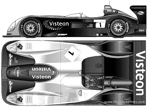 Panoz LMP - Panosis - drawings, dimensions, pictures of the car