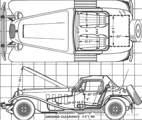 Panther Kallista - Different cars - drawings, dimensions, pictures of the car