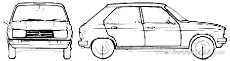 Peugeot 104 GR - Peugeot - drawings, dimensions, pictures of the car