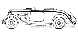 Peugeot 301CR Roadster TR4 (1933) - Peugeot - drawings, dimensions, pictures of the car