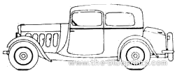 Peugeot 301C Coach BV3 (1933) - Пежо - чертежи, габариты, рисунки автомобиля