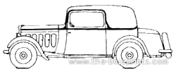Peugeot 301C Coupe Golf CG3 (1933) - Peugeot - drawings, dimensions, pictures of the car