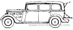 Peugeot 301LR Limousine Commerciale N8C (1933) - Peugeot - drawings, dimensions, pictures of the car