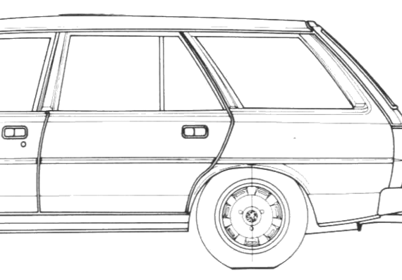 Peugeot 305 Break (1977) - Peugeot - drawings, dimensions, pictures of the car