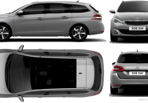 Peugeot 308 SW (2014) - Peugeot - drawings, dimensions, pictures of the car