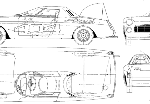 Peugeot 404 Diesel - Peugeot - drawings, dimensions, pictures of the car