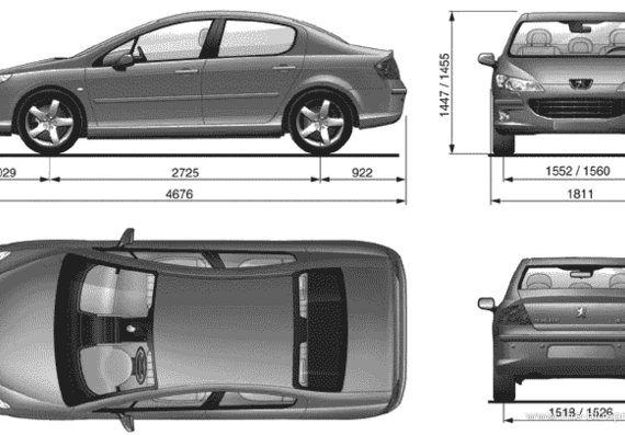 Peugeot 407 - Peugeot - drawings, dimensions, pictures of the car