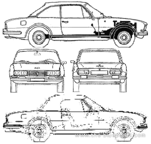 Peugeot 504 Cabriolet - Peugeot - drawings, dimensions, pictures of the car
